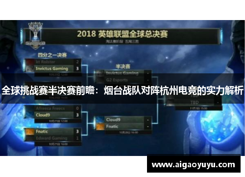 全球挑战赛半决赛前瞻：烟台战队对阵杭州电竞的实力解析